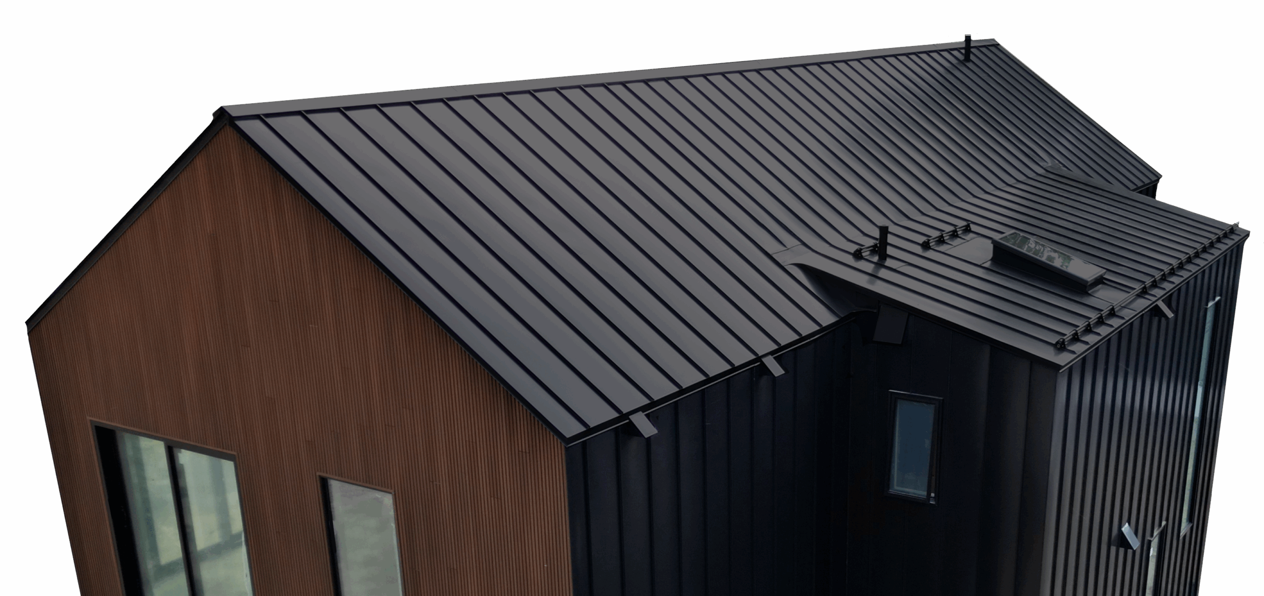 tall walls with expansion detailing